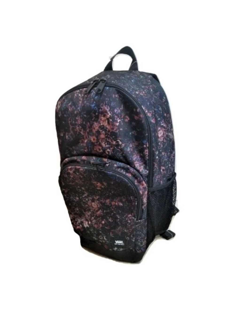Vans Black & Pink Marble Print Backpack